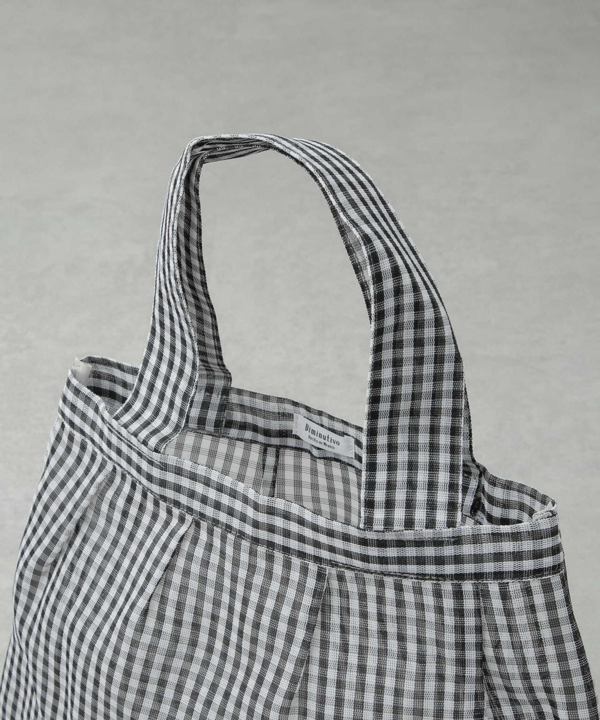 Diminutivo/MESH トート ギンガム 小 6715132067