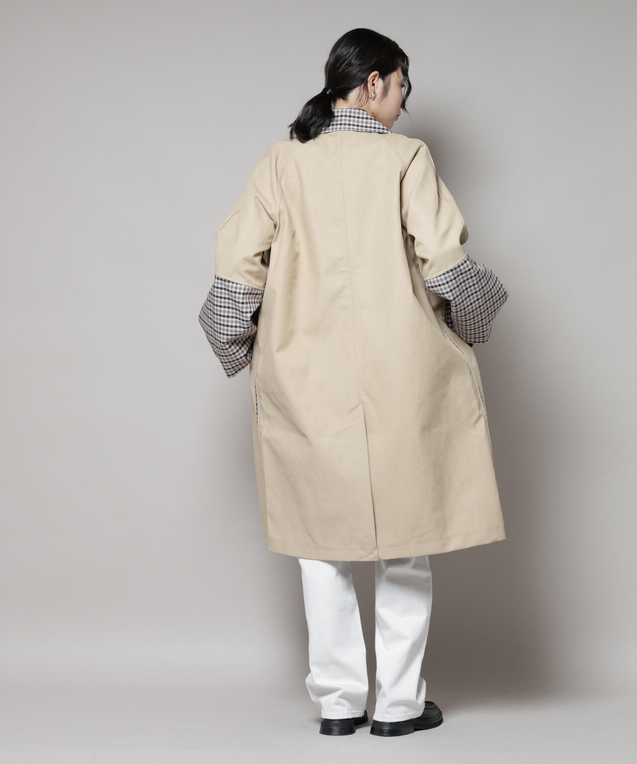 BAUM UND PFERDGARTEN/Bonded Cotton ステンカラーコート 6715211057