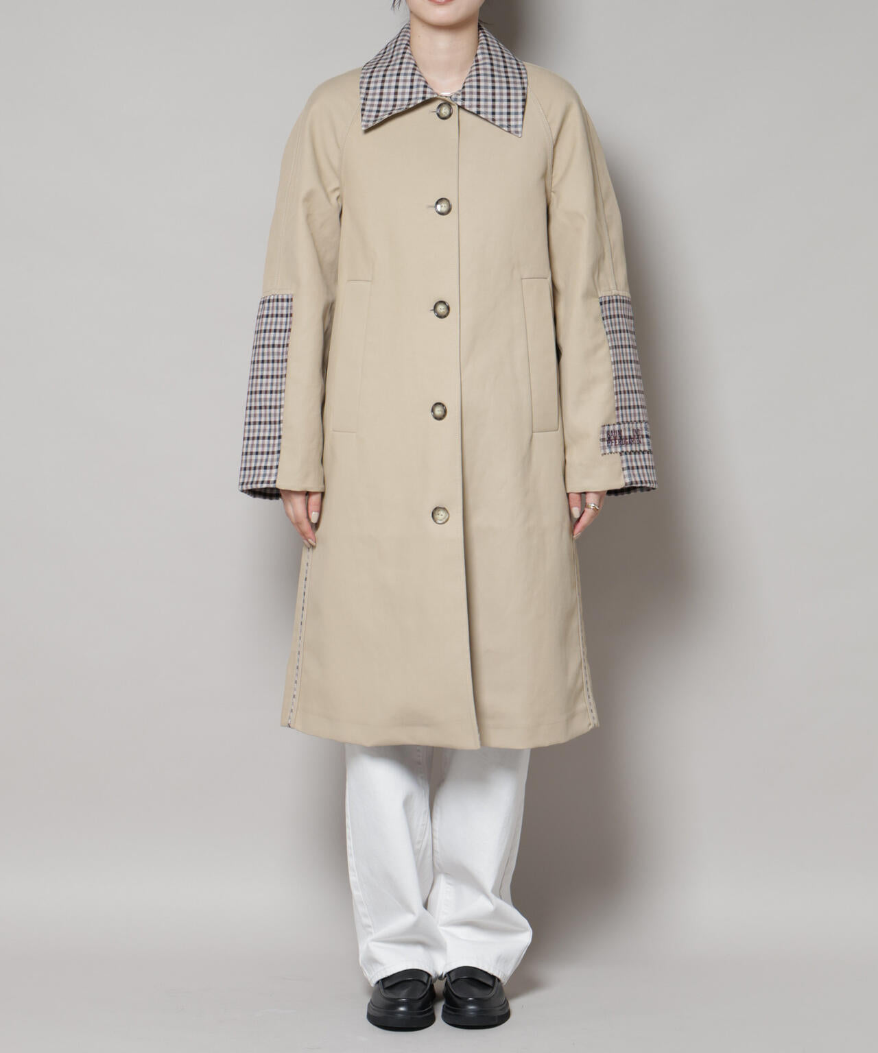 BAUM UND PFERDGARTEN/Bonded Cotton ステンカラーコート 6715211057