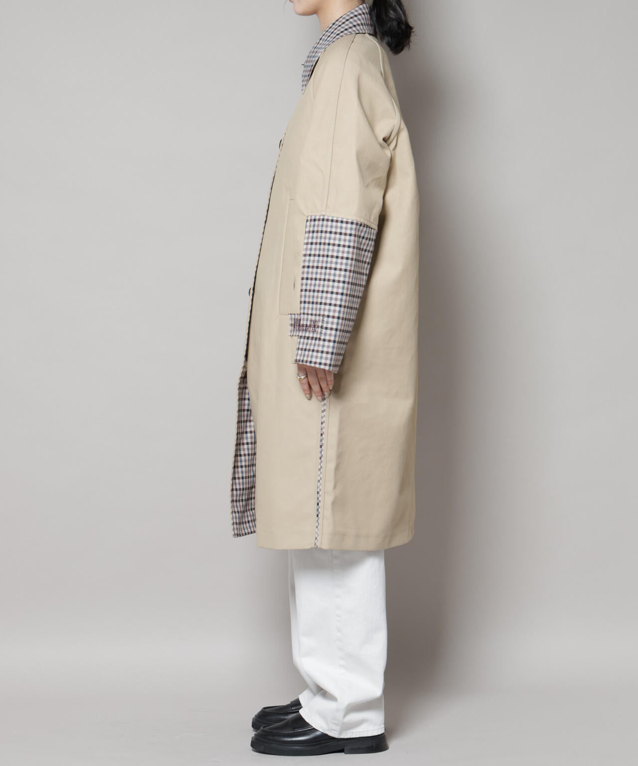 BAUM UND PFERDGARTEN/Bonded Cotton ステンカラーコート 6715211057