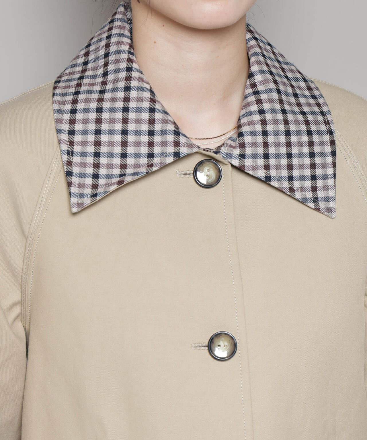 BAUM UND PFERDGARTEN/Bonded Cotton ステンカラーコート 6715211057
