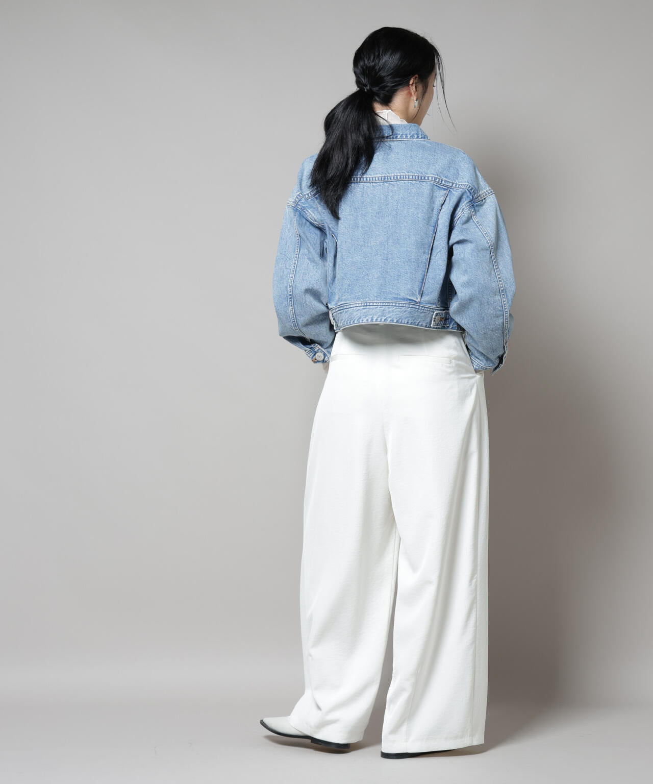 SOMETHING/BIG DETAIL DENIM JACKET 6715212007