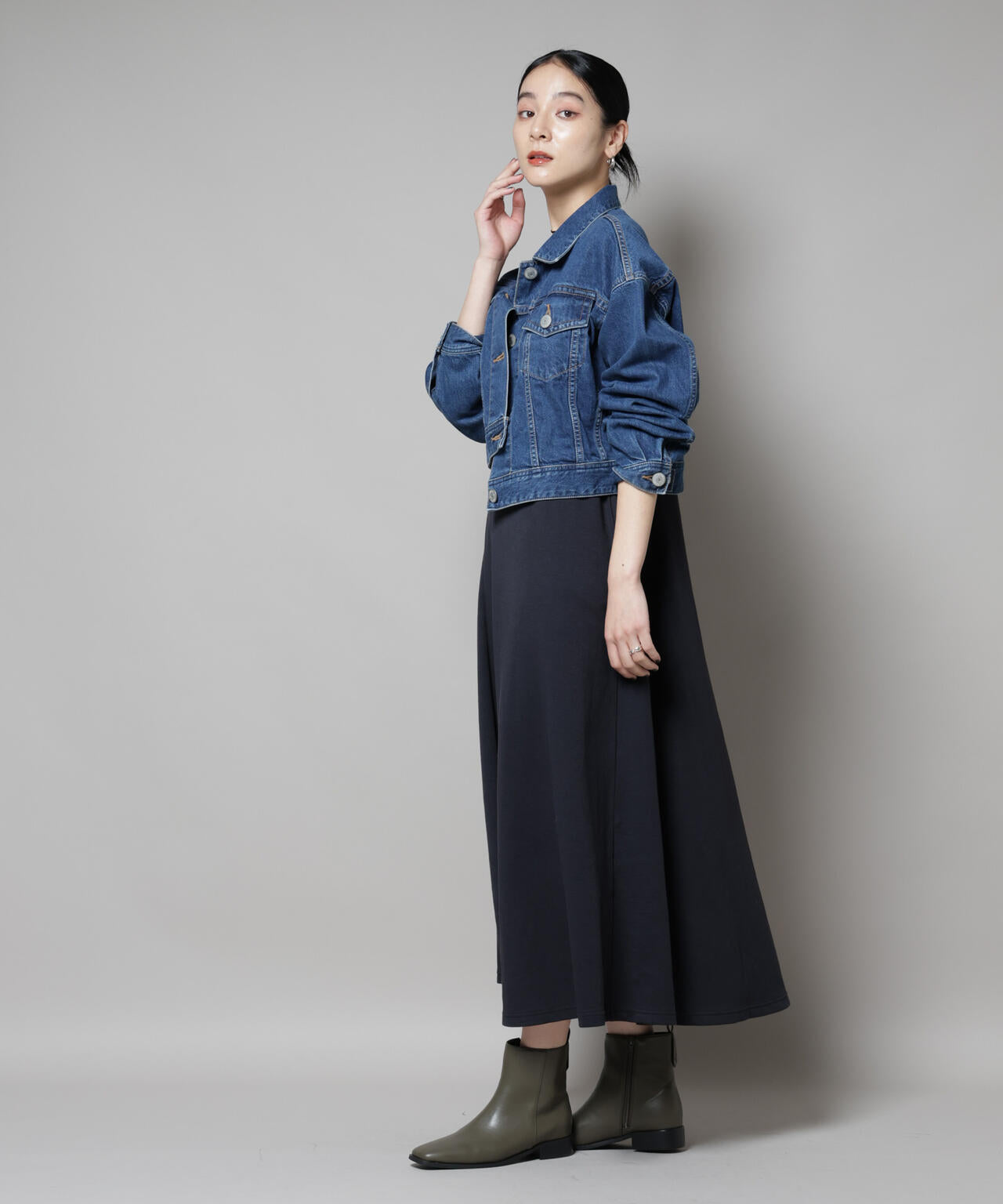 SOMETHING/BIG DETAIL DENIM JACKET 6715212007
