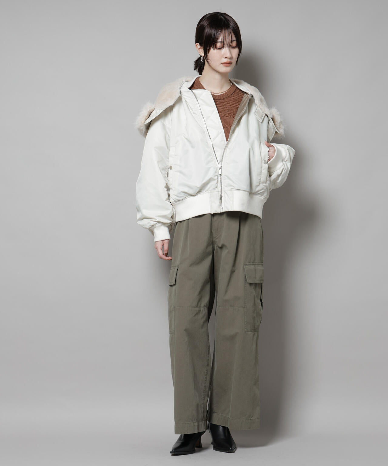 upper hights/THE U-2 HOODIE OFF WHITE 6715212008