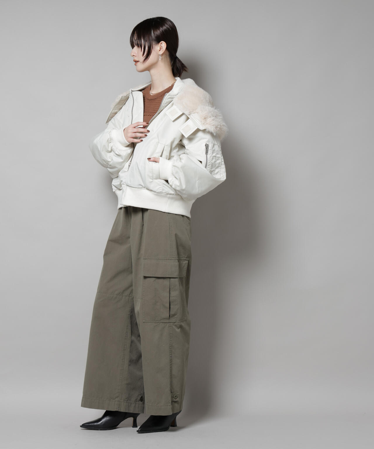 upper hights/THE U-2 HOODIE OFF WHITE 6715212008