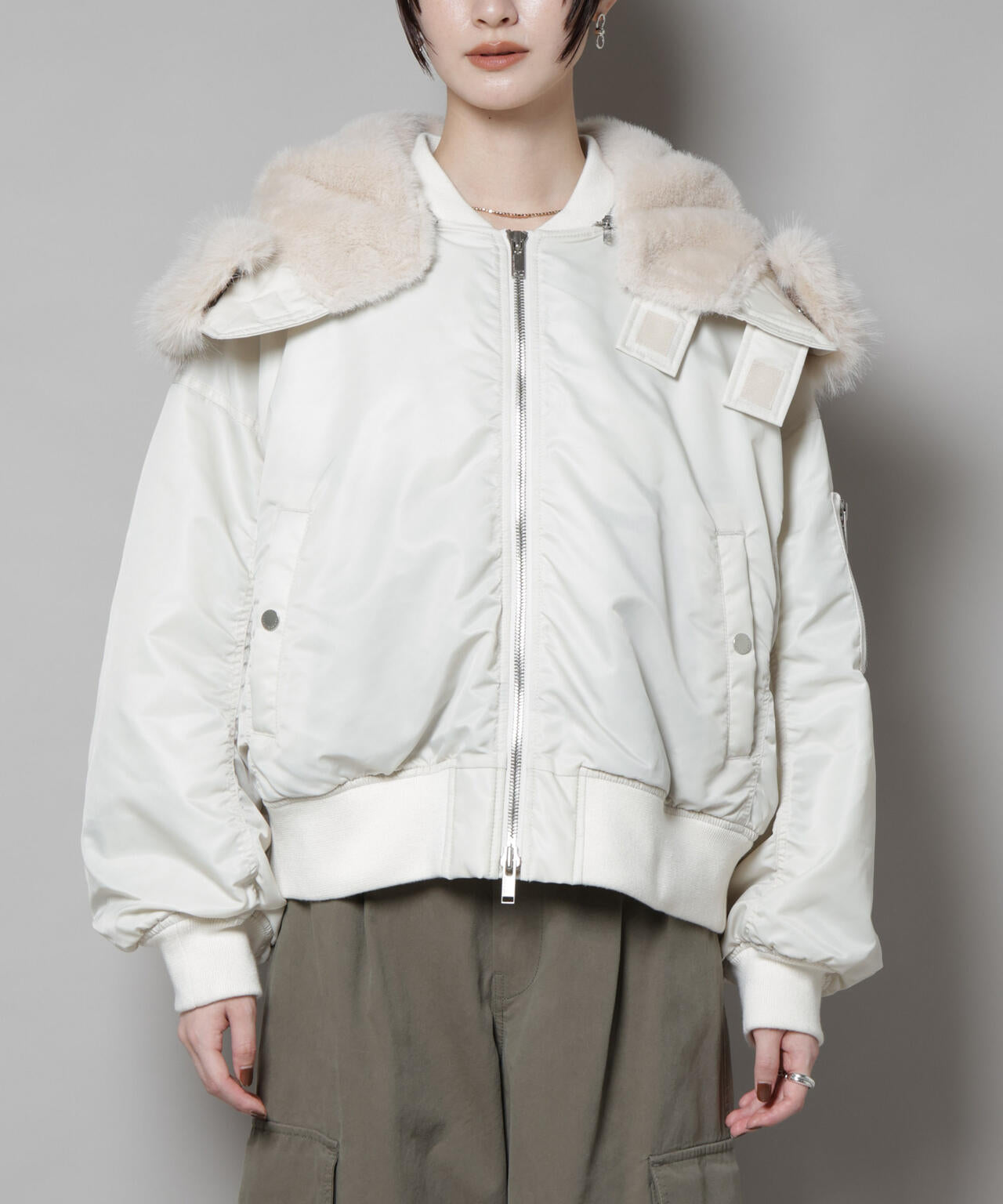 upper hights/THE U-2 HOODIE OFF WHITE 6715212008