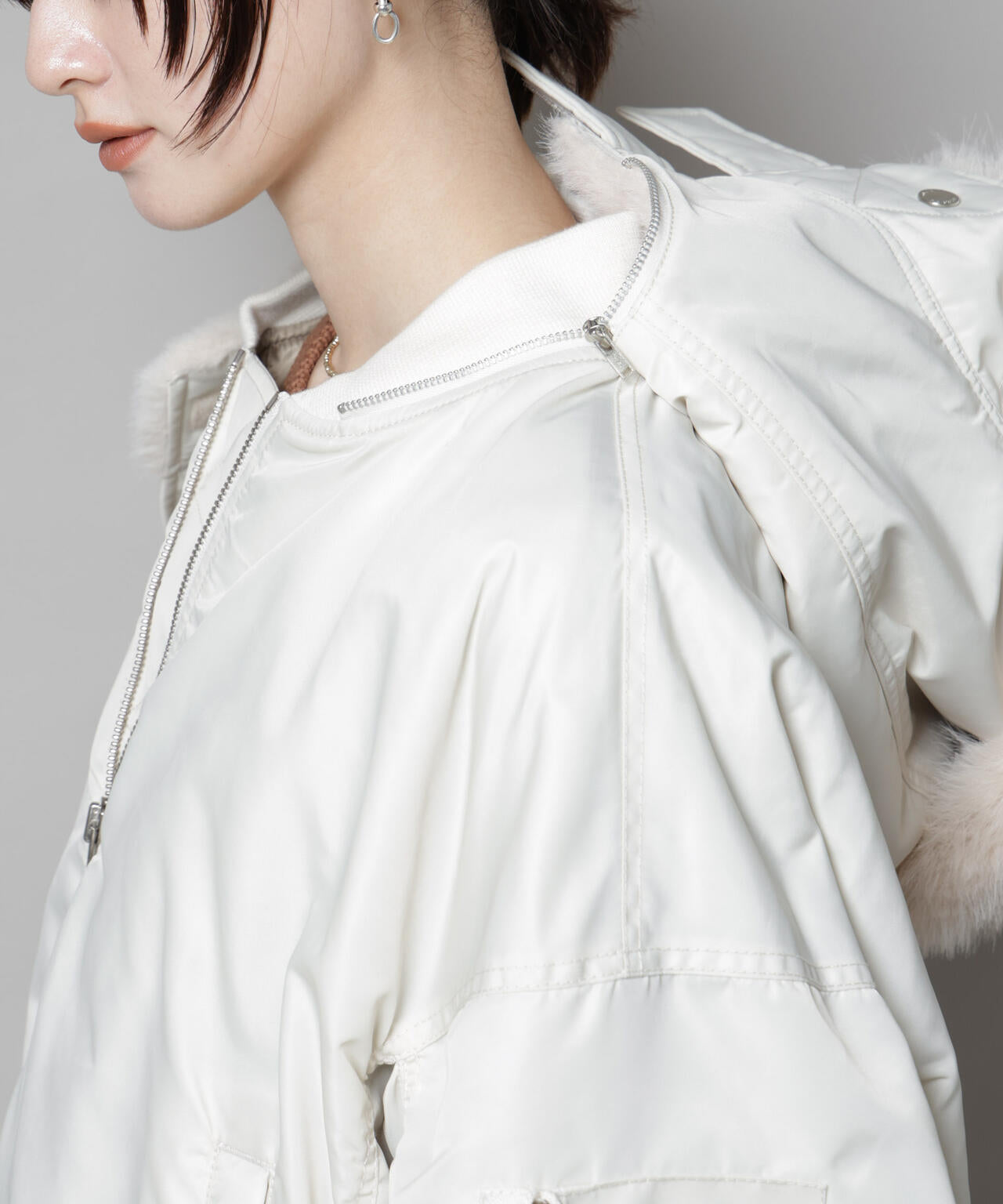 upper hights/THE U-2 HOODIE OFF WHITE 6715212008