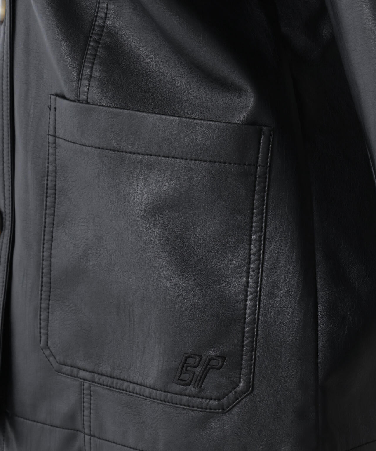 BAUM UND PFERDGARTEN/Textured Faux Leather ジャケット 6715216007