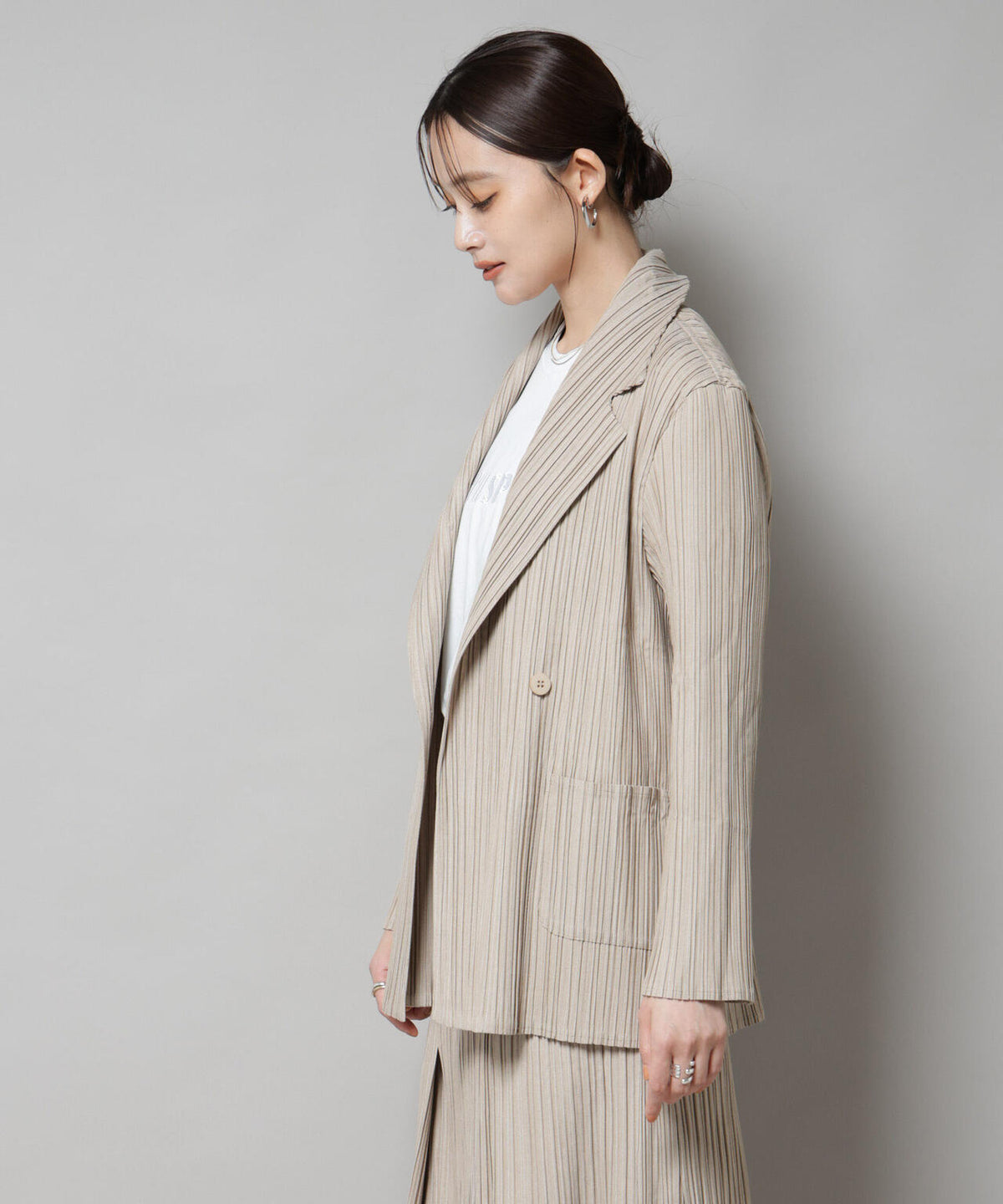 Gongdid Design/Double breasted pleated suit(セットアップ可) 6715216011