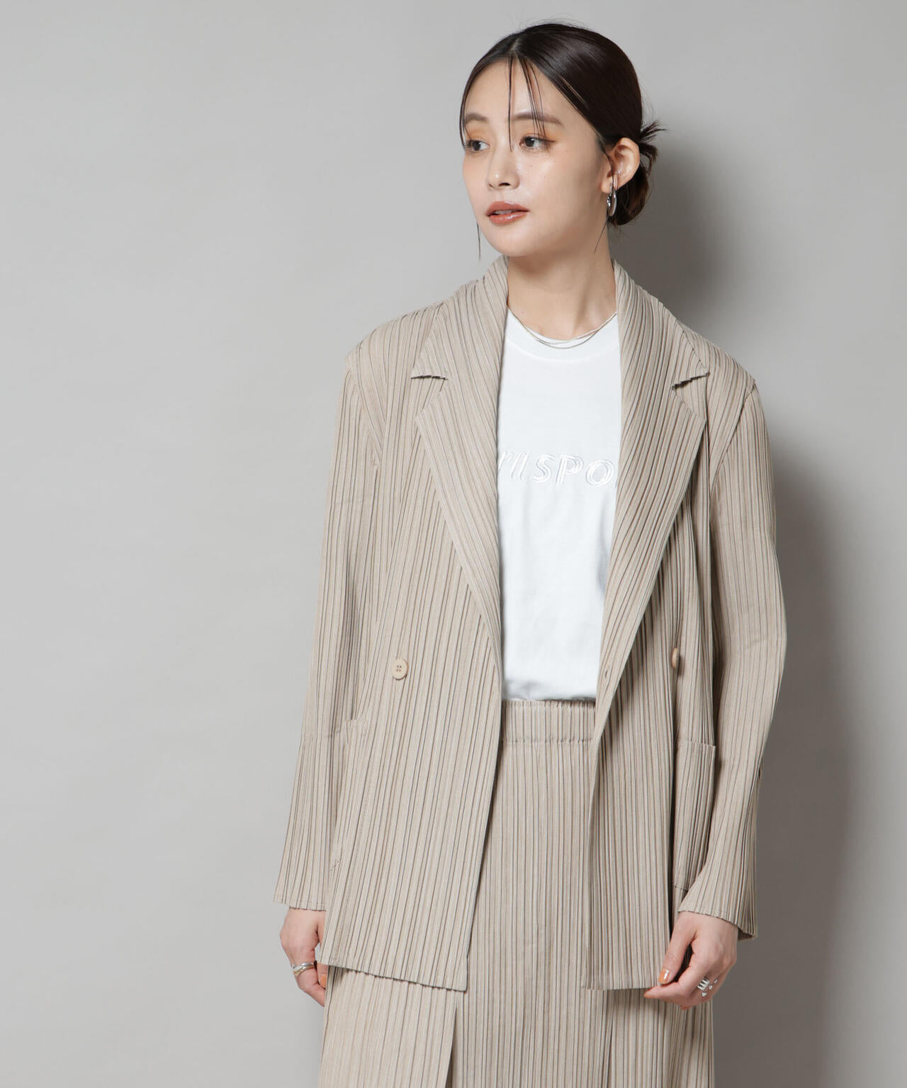 Gongdid Design/Double breasted pleated suit(セットアップ可) 6715216011