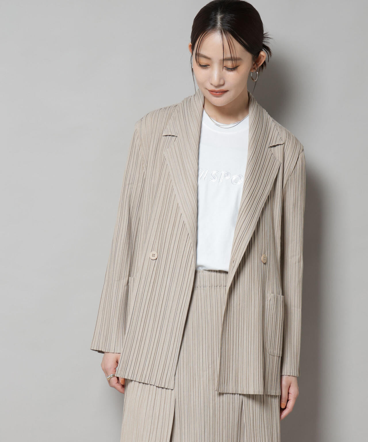 Gongdid Design/Double breasted pleated suit(セットアップ可) 6715216011
