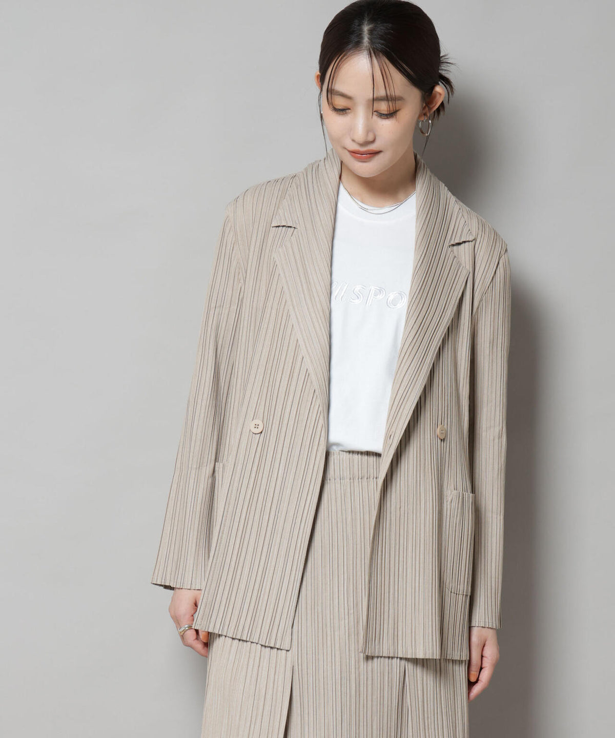 Gongdid Design/Double breasted pleated suit(セットアップ可) 6715216011