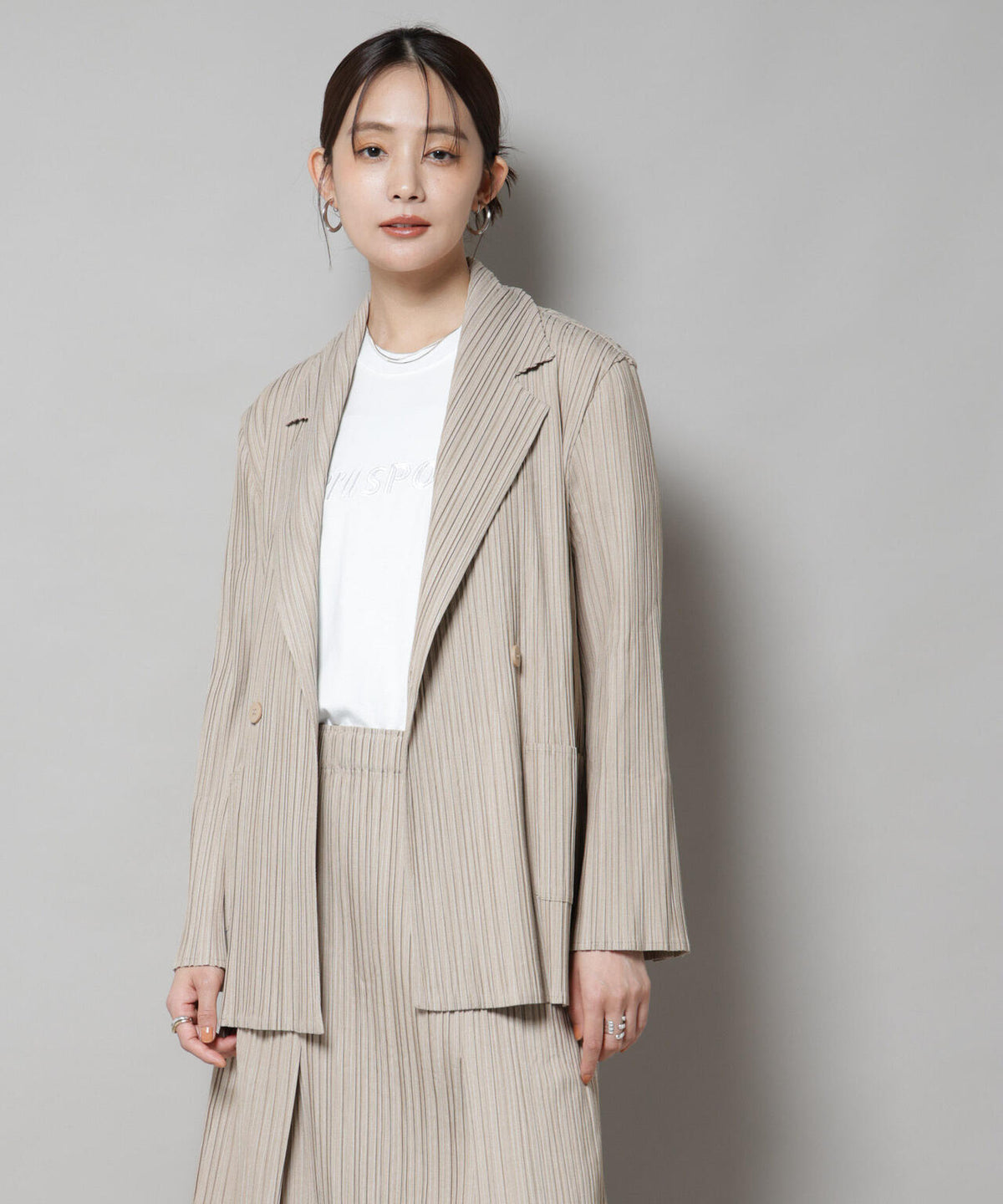 Gongdid Design/Double breasted pleated suit(セットアップ可) 6715216011