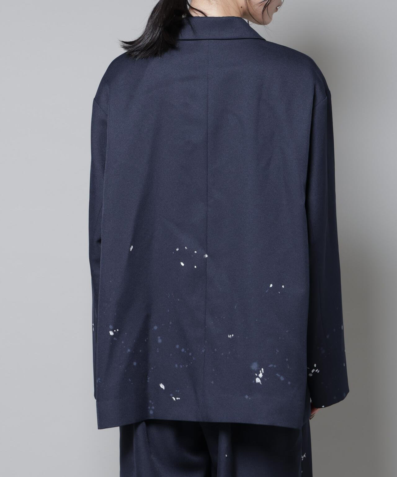 RhodolirioN/Oversized Jacket -Twill Paint(セットアップ可) 6715216012