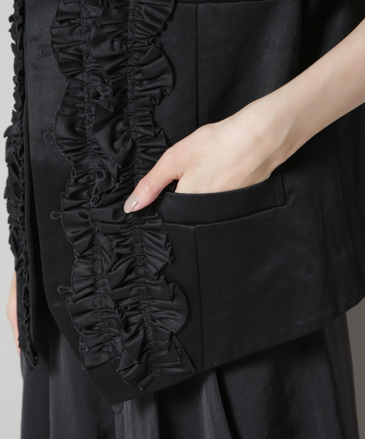RhodolirioN/Frill Vest - Chino Cloth 6715216013