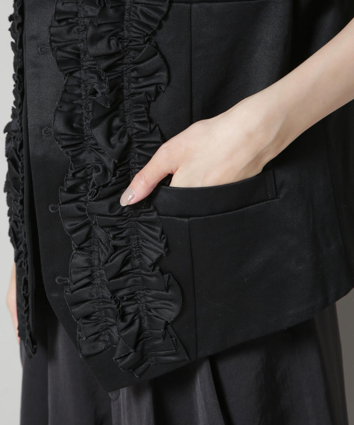 RhodolirioN/Frill Vest - Chino Cloth 6715216013