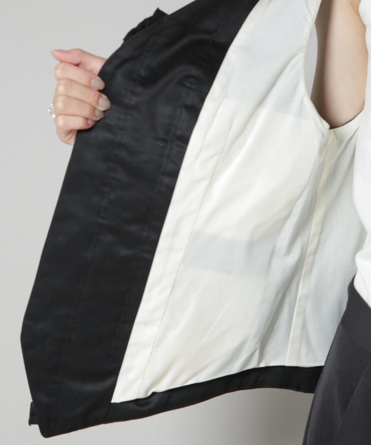 RhodolirioN/Frill Vest - Chino Cloth 6715216013