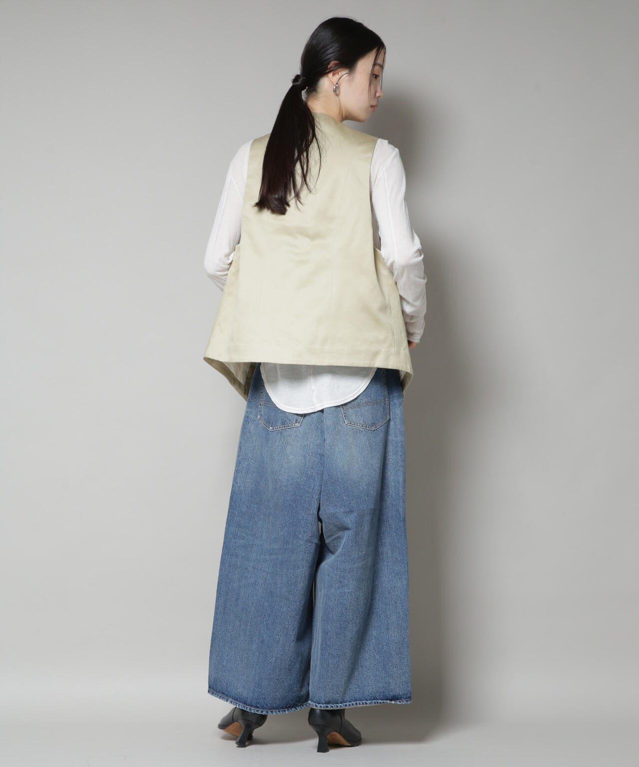 RhodolirioN/Frill Vest - Chino Cloth 6715216013