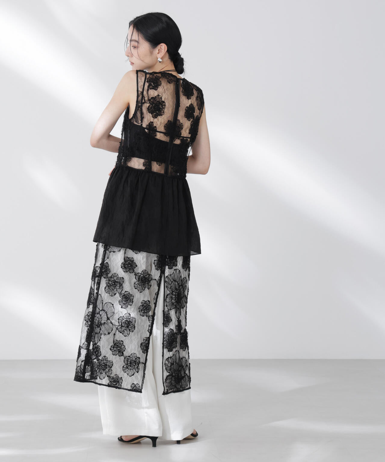 BAUM UND PFERDGARTEN/Flower Lace ワンピース 6715219040