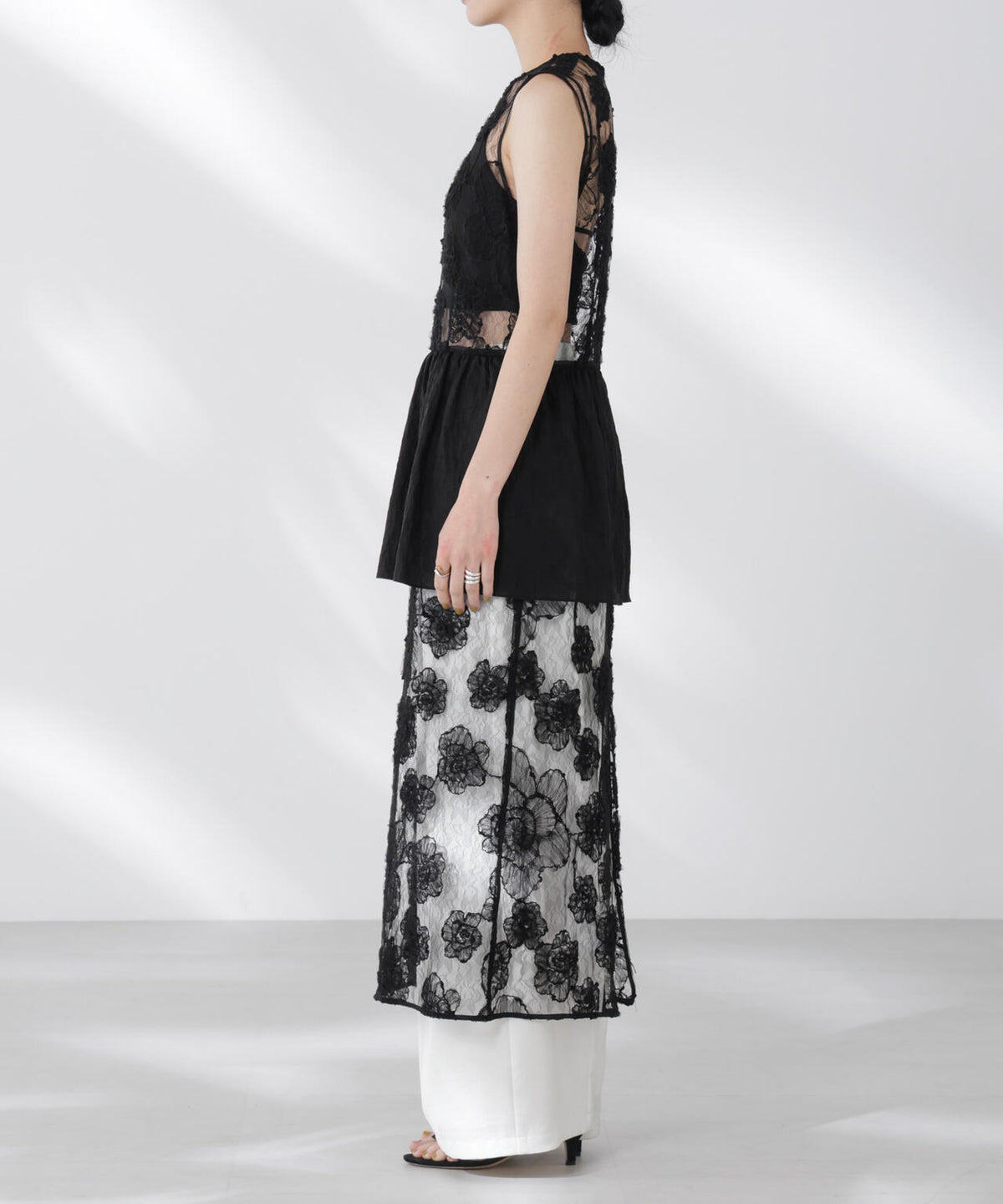BAUM UND PFERDGARTEN/Flower Lace ワンピース 6715219040