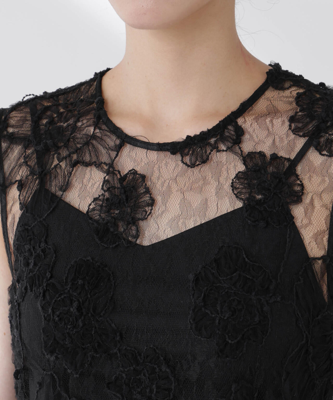 BAUM UND PFERDGARTEN/Flower Lace ワンピース 6715219040