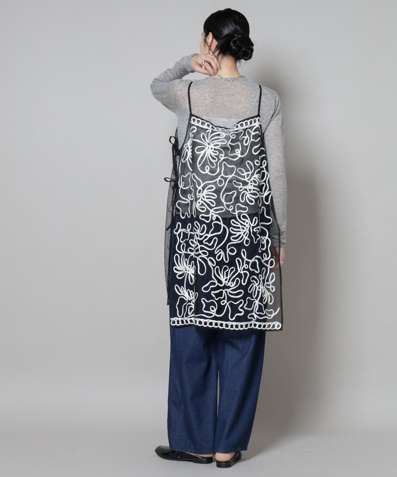 Sara mallika/TULLETAPEEMBRIODERY CAMI DRESS 6715219041