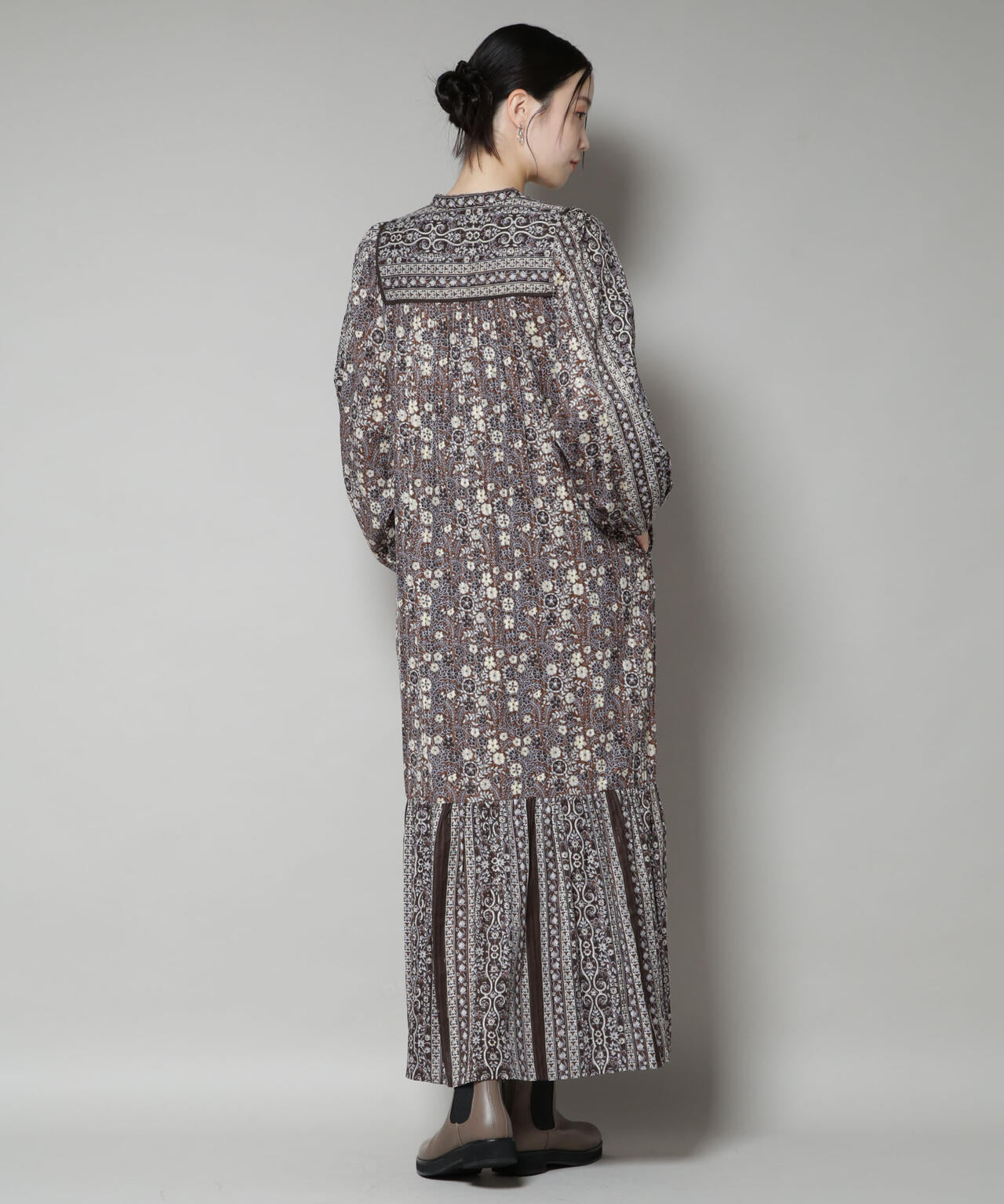 Sara mallika/FLOWER PRINT YOKE DRESS 6715219042