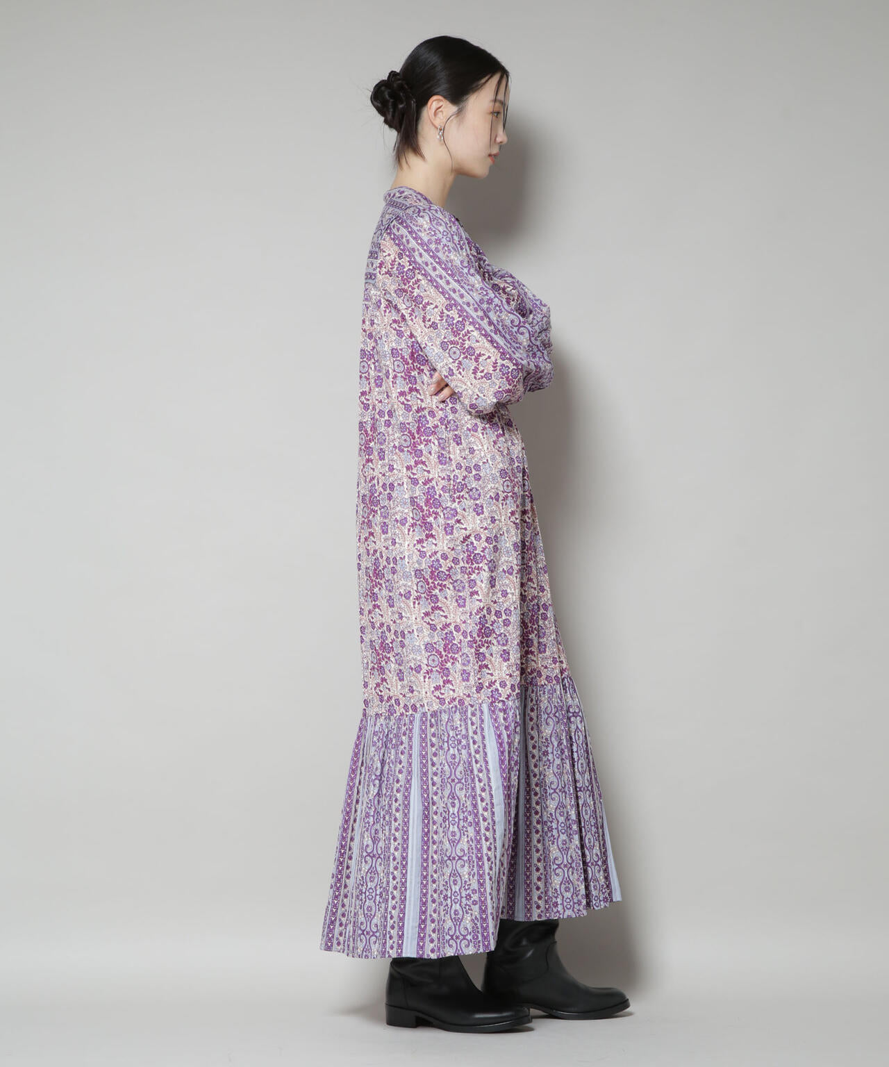 Sara mallika/FLOWER PRINT YOKE DRESS 6715219042