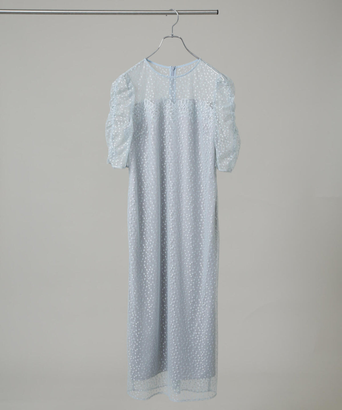 troisiemechaco/ドットチュールジャガードワンピース 6715219045