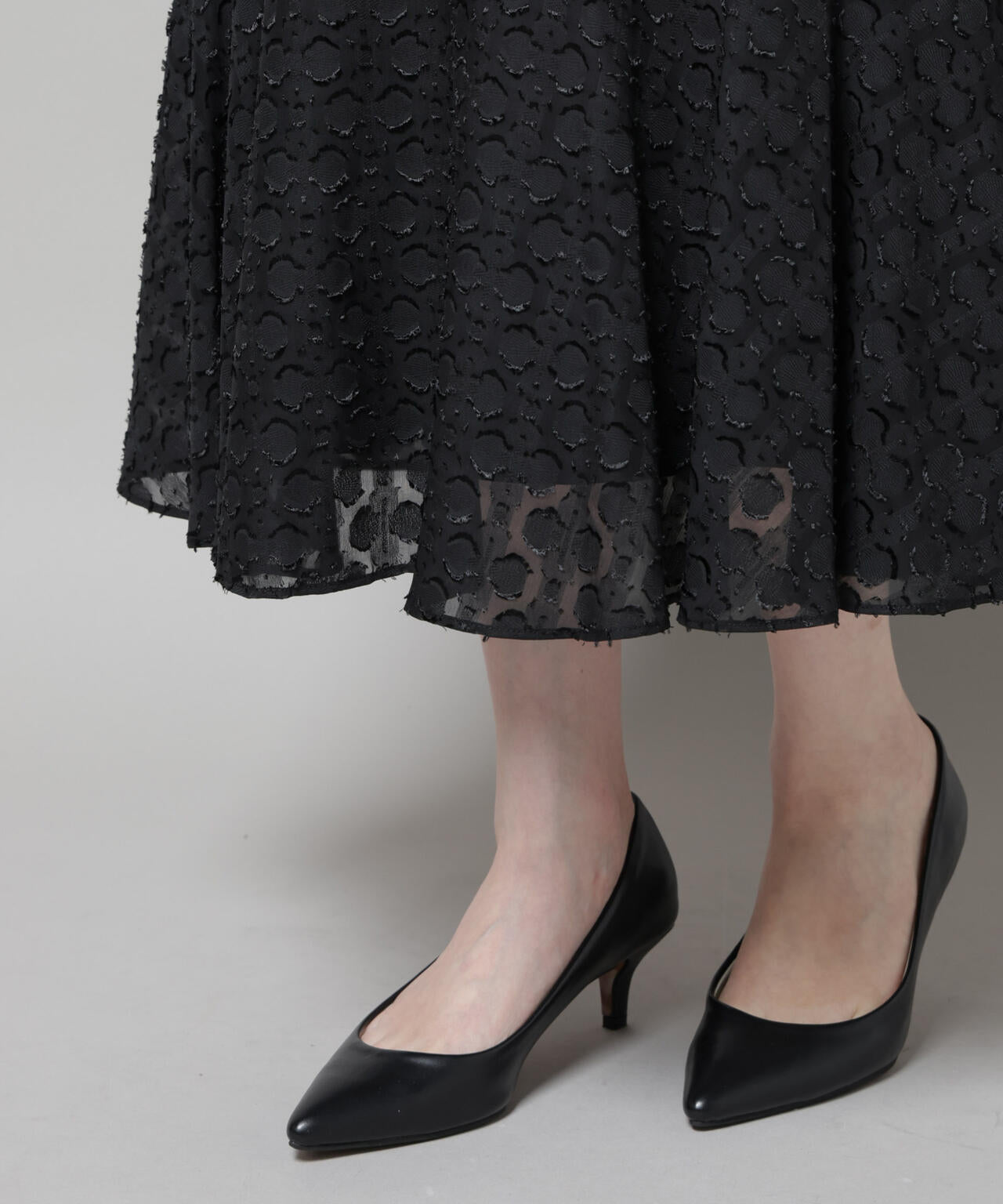 troisieme chaco/カットジャガードワンピース 6715219046