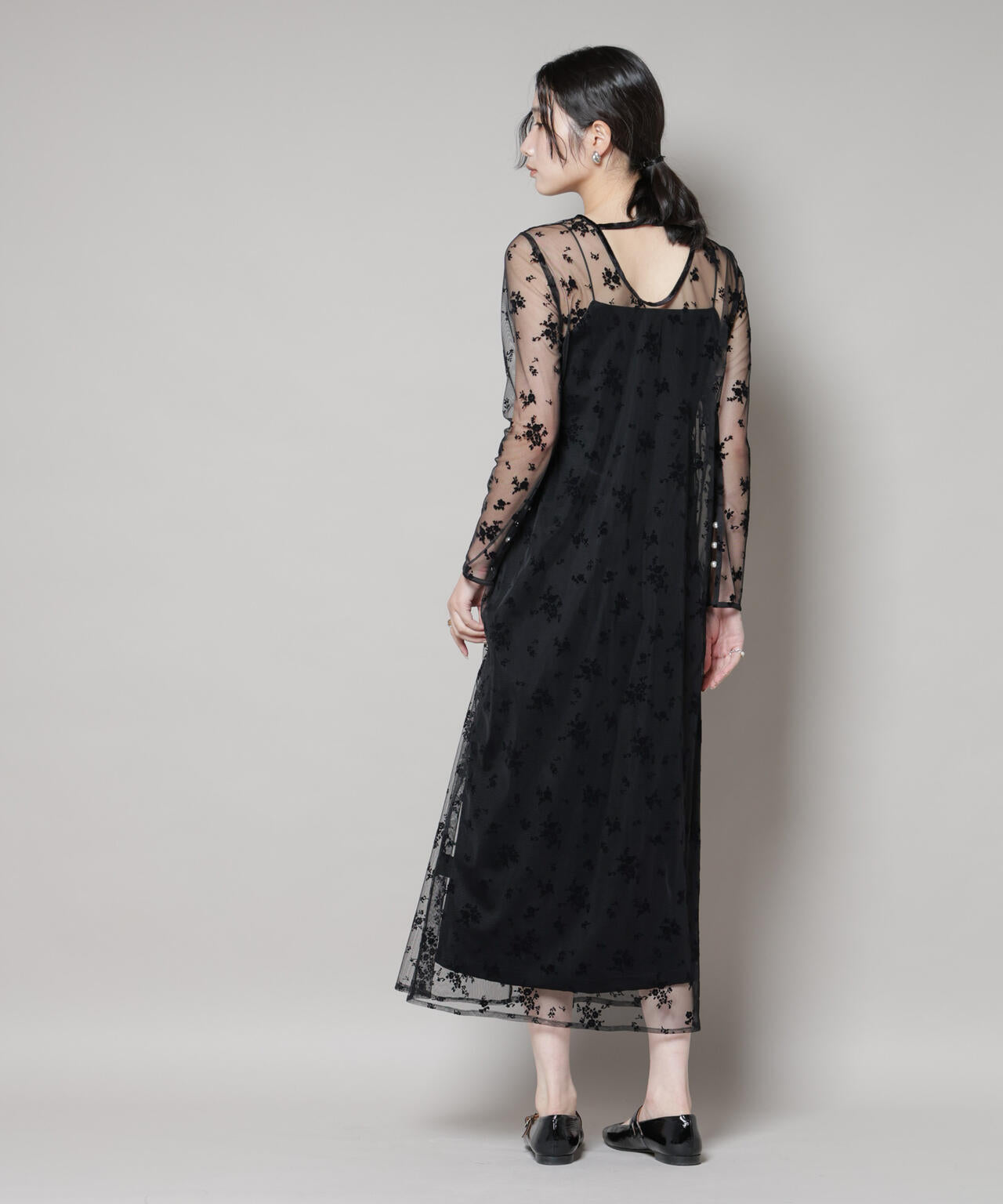 kaene/フロッキーベロア2wayドレス 6715219049