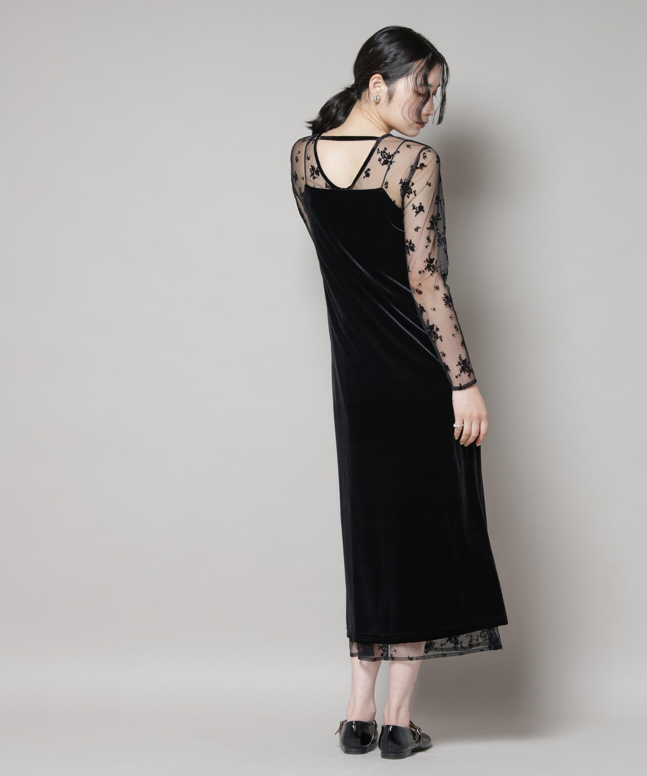 kaene/フロッキーベロア2wayドレス 6715219049