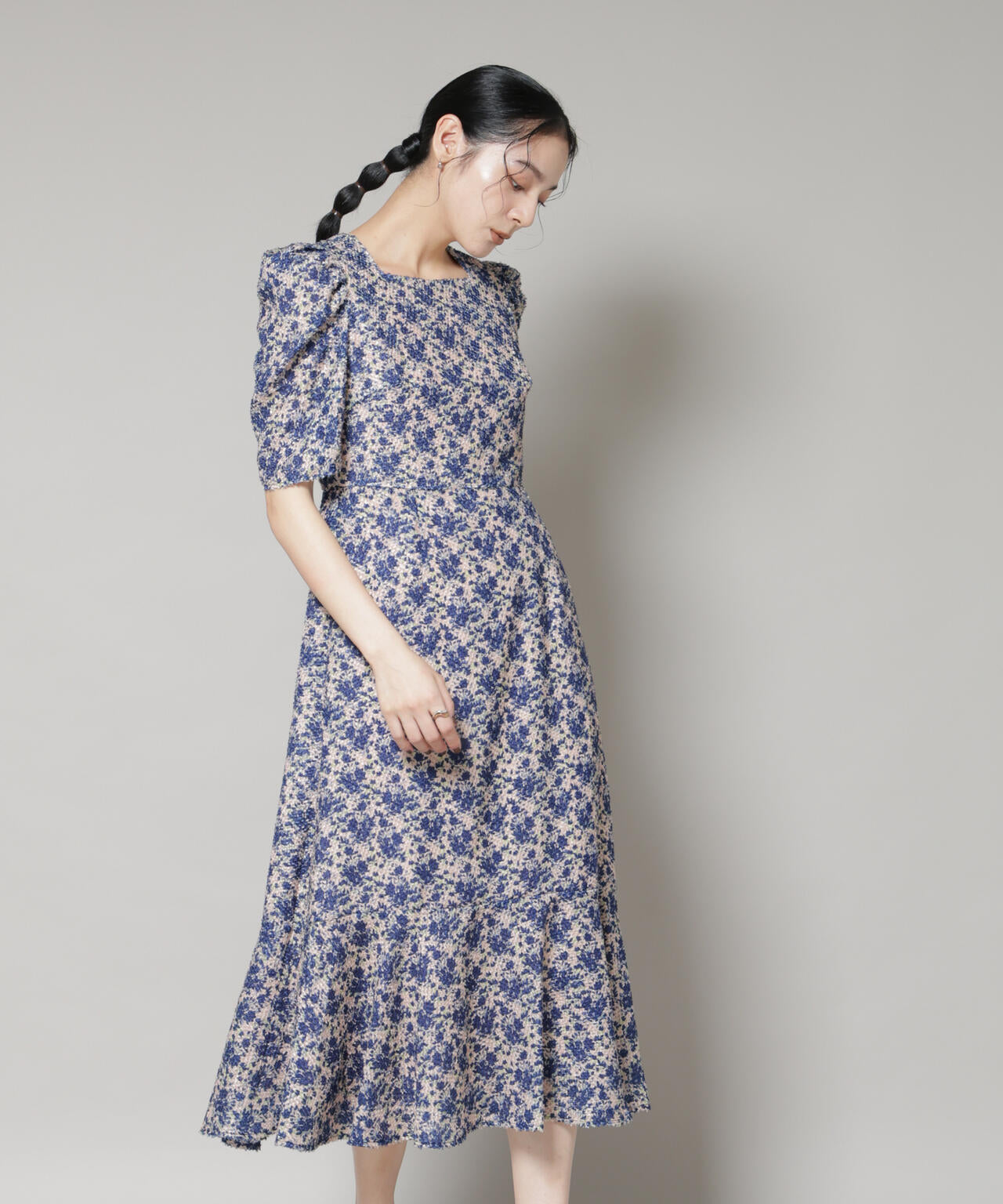 troisieme chaco/CUT JACQUARD PRINT ワンピース 6715219057