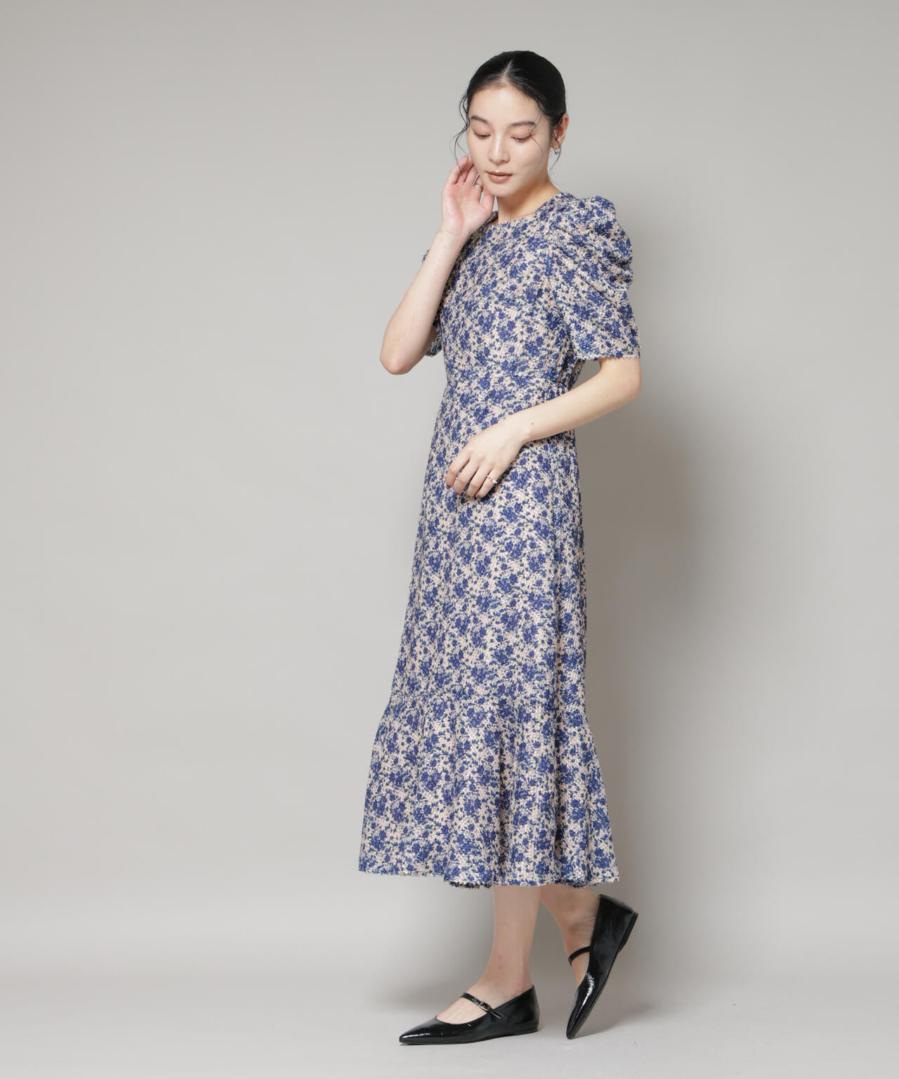 troisieme chaco/CUT JACQUARD PRINT ワンピース 6715219057