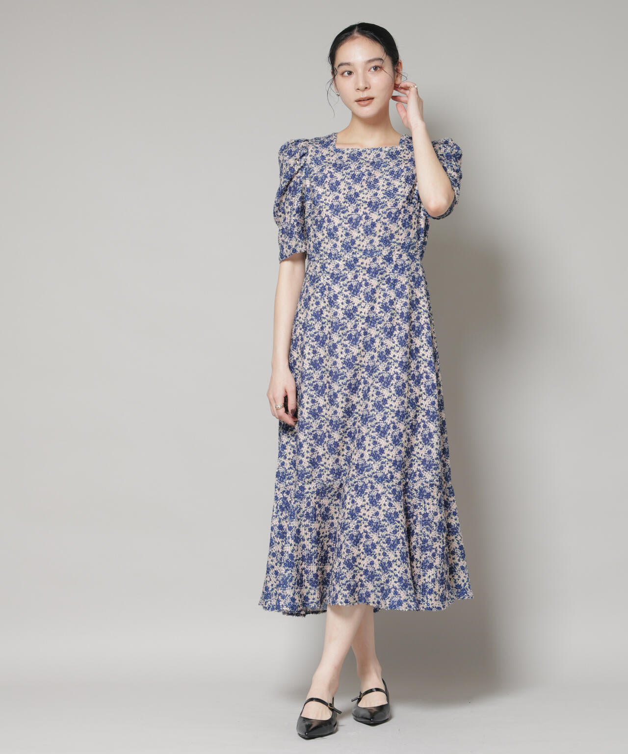 troisieme chaco/CUT JACQUARD PRINT ワンピース 6715219057