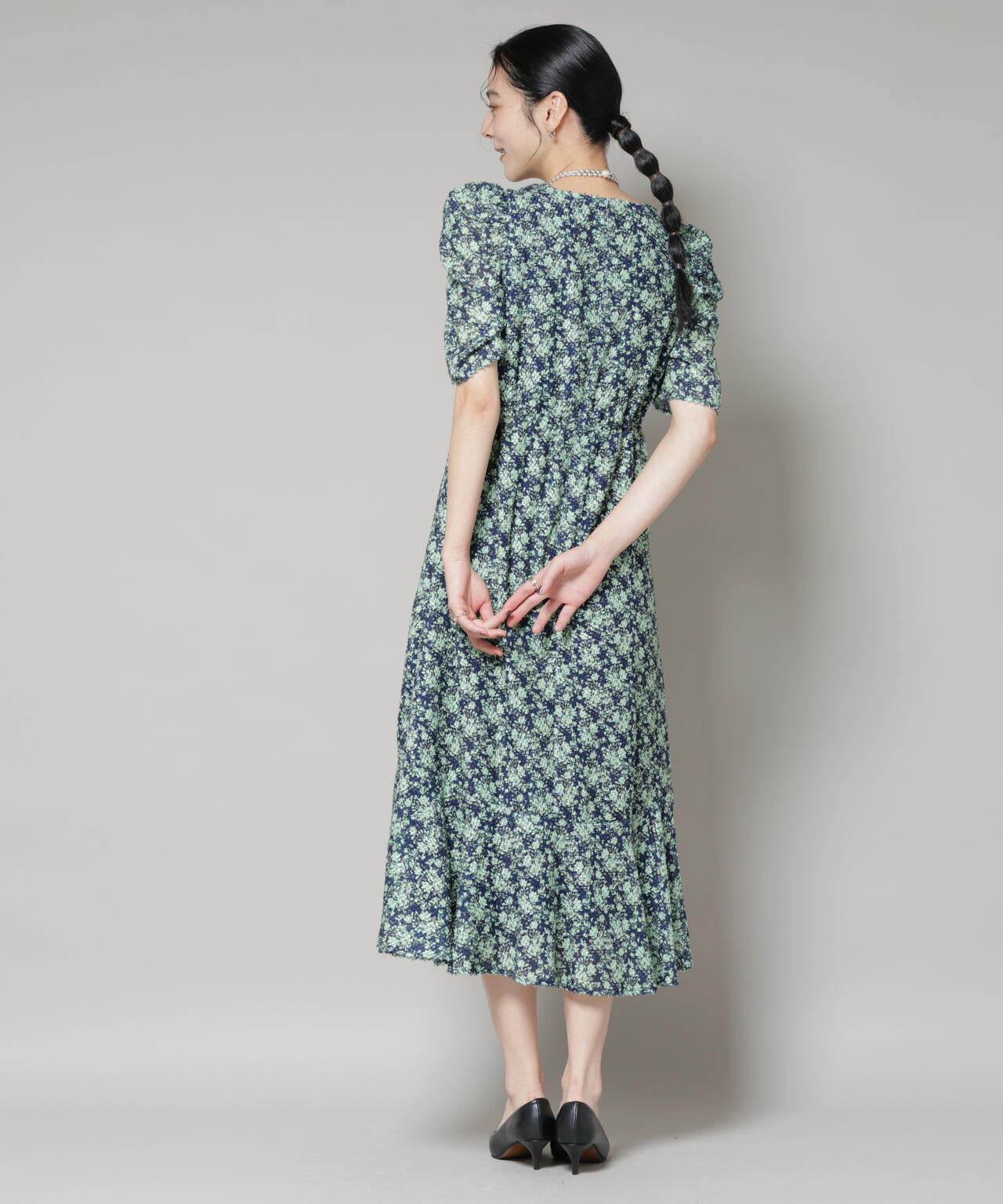 troisieme chaco/CUT JACQUARD PRINT ワンピース 6715219057