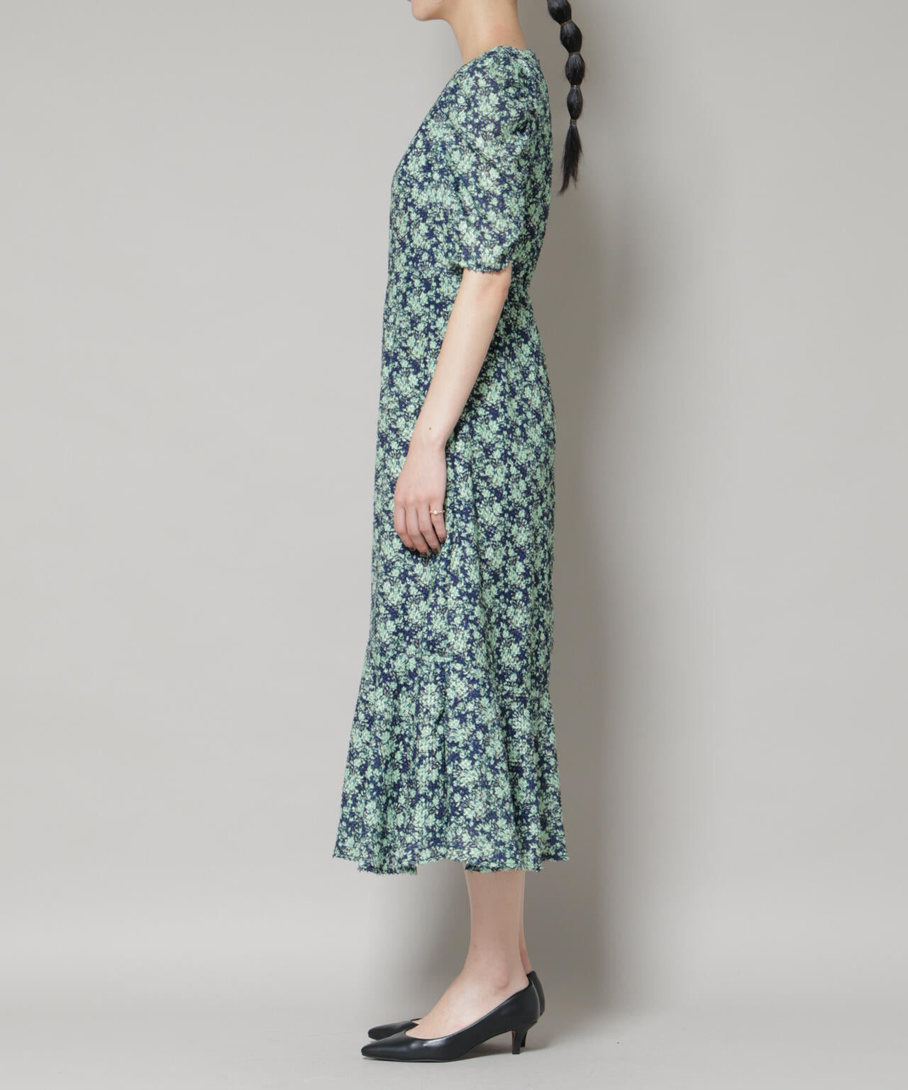 troisieme chaco/CUT JACQUARD PRINT ワンピース 6715219057