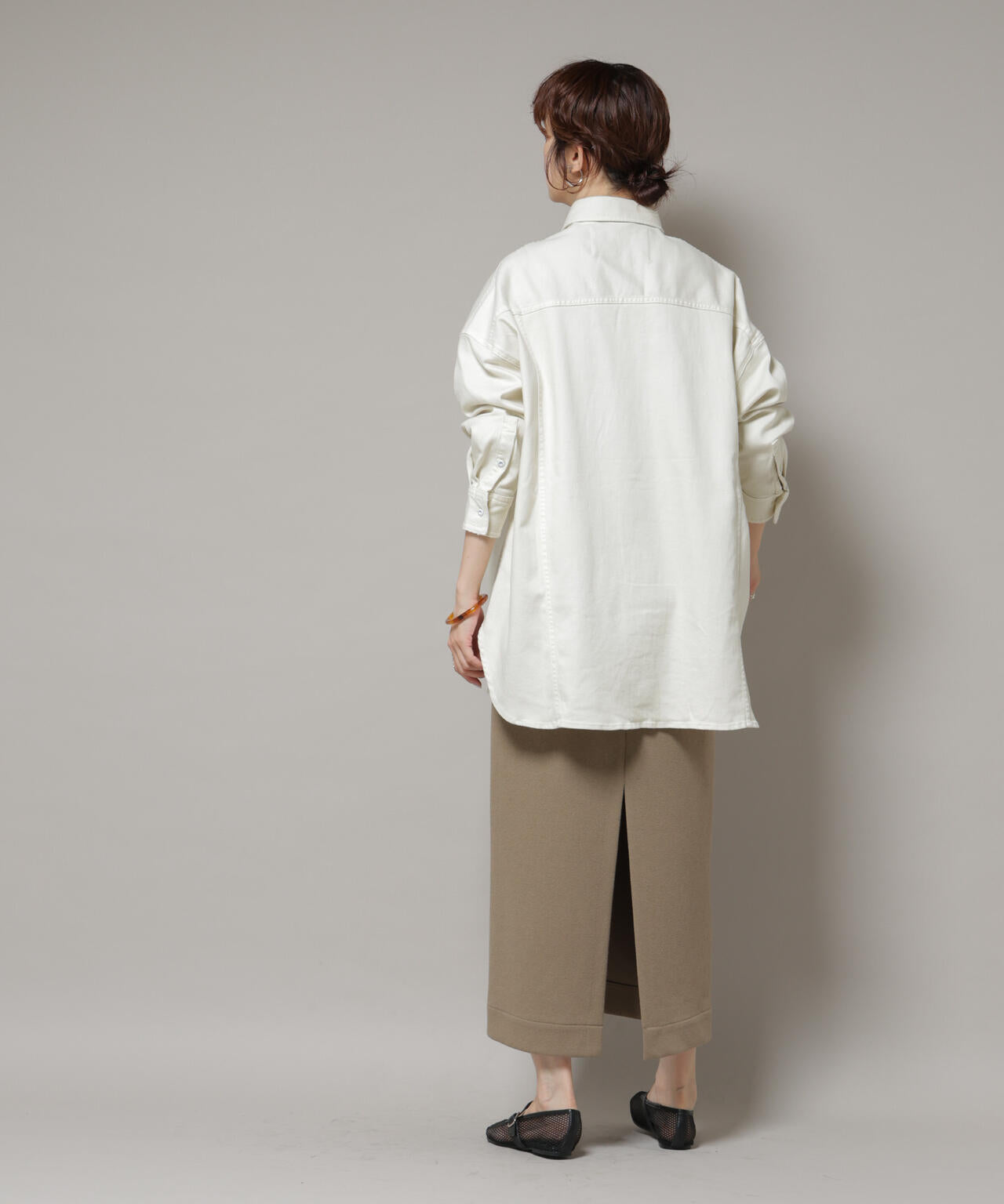 Healthy DENIM/Almond ビッグシャツ 6715220023