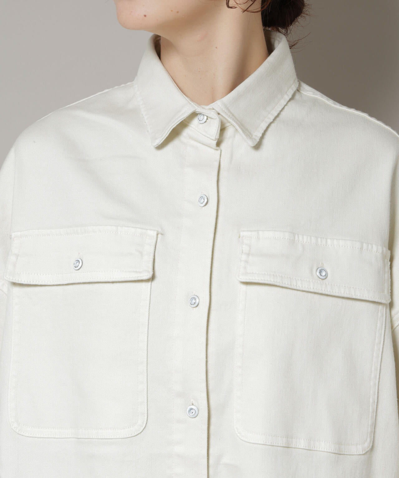 Healthy DENIM/Almond ビッグシャツ 6715220023