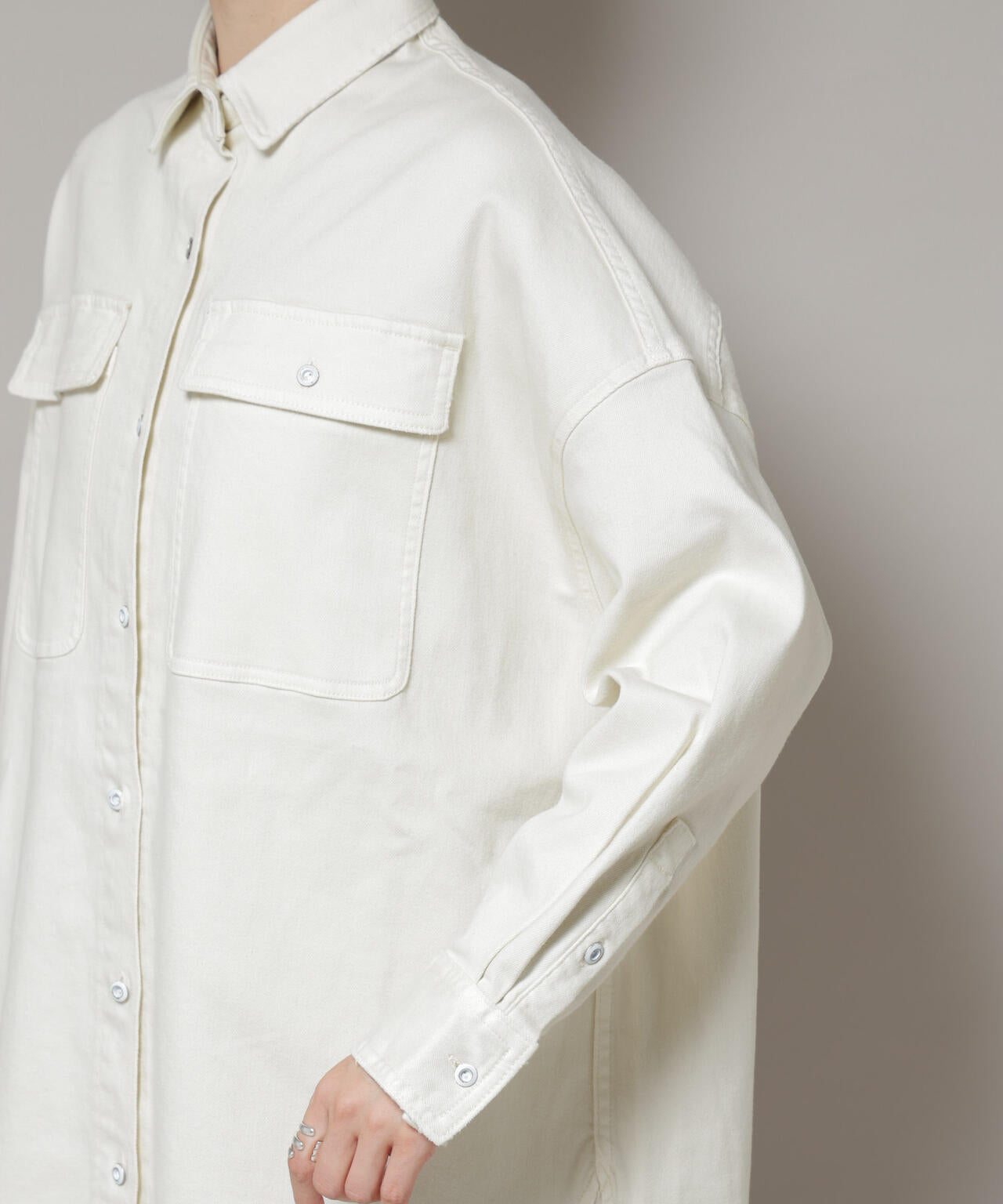 Healthy DENIM/Almond ビッグシャツ 6715220023