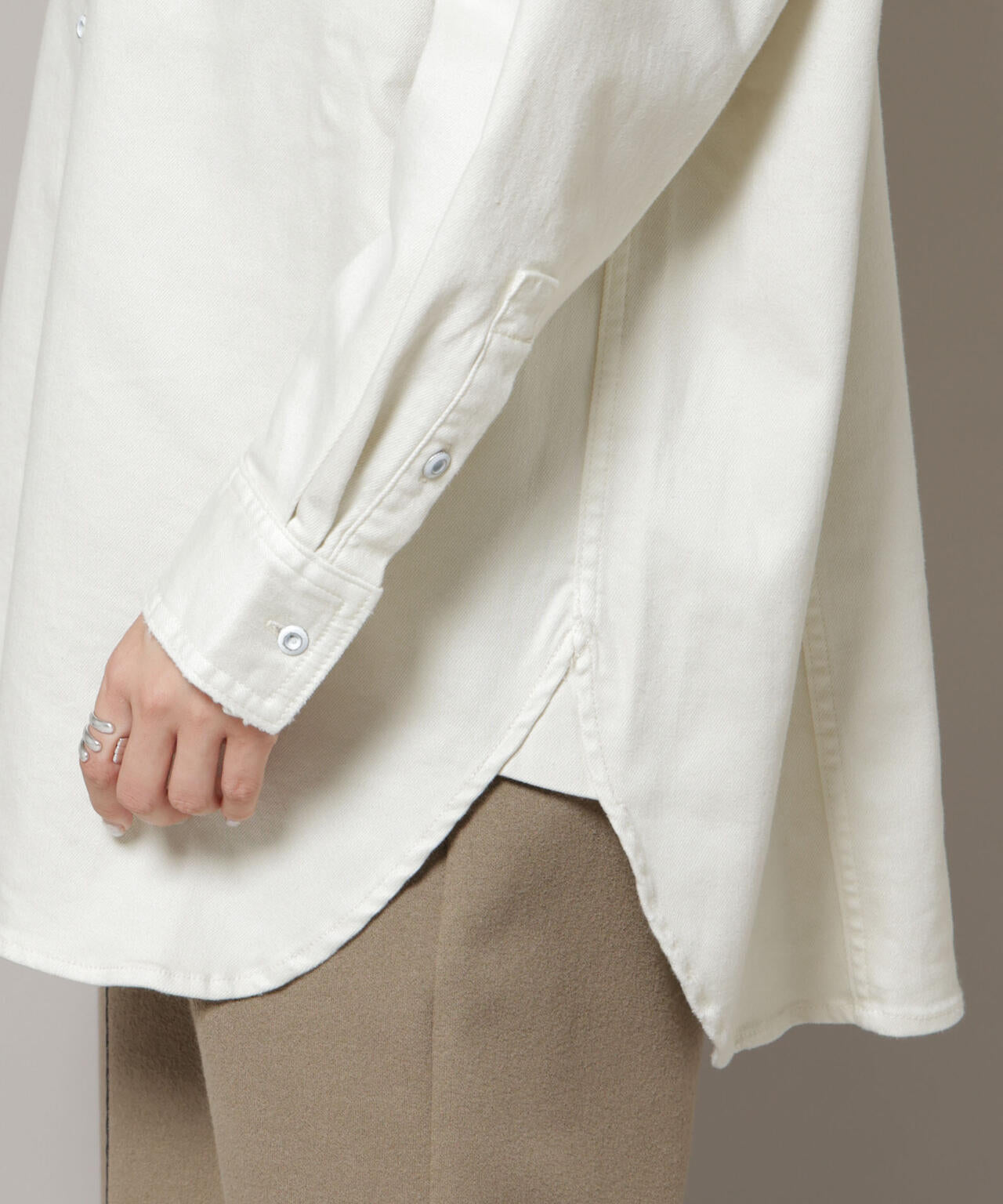 Healthy DENIM/Almond ビッグシャツ 6715220023