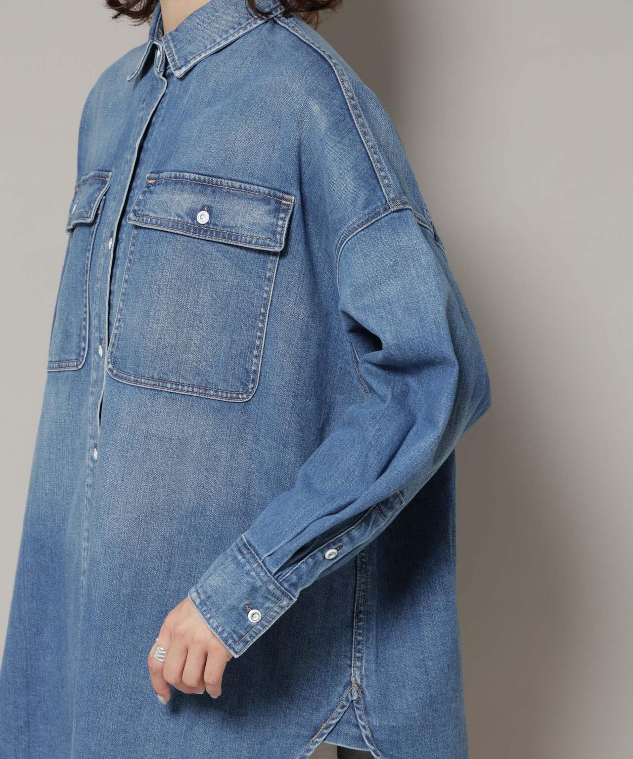 Healthy DENIM/Almond デニム ビッグシャツ 6715220024