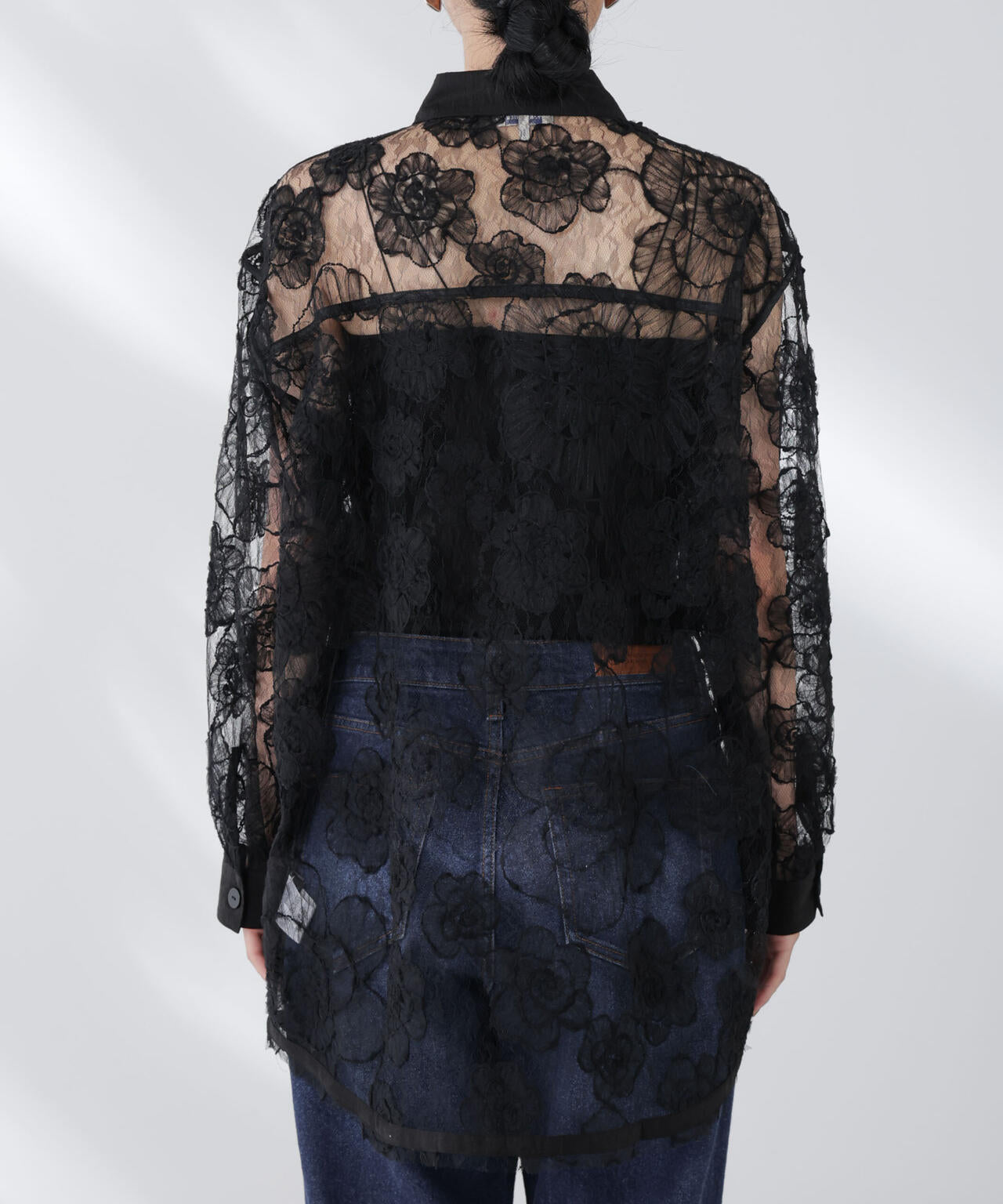 BAUM UND PFERDGARTEN/Flower Lace シャツ 6715220025
