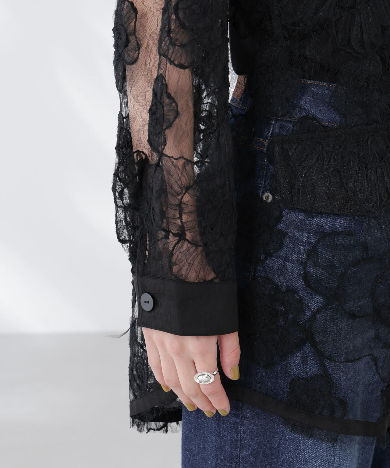 BAUM UND PFERDGARTEN/Flower Lace シャツ 6715220025