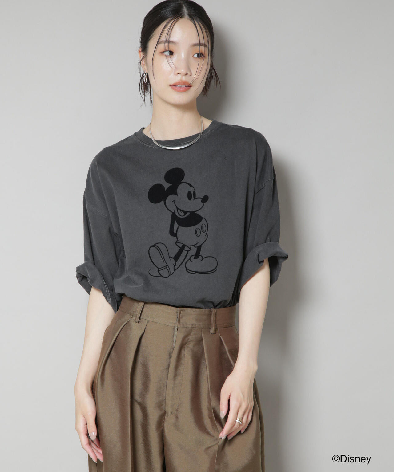 GOOD ROCK SPEED/ MICKEY MOUSE /Tshirts Chacoal 6715221005