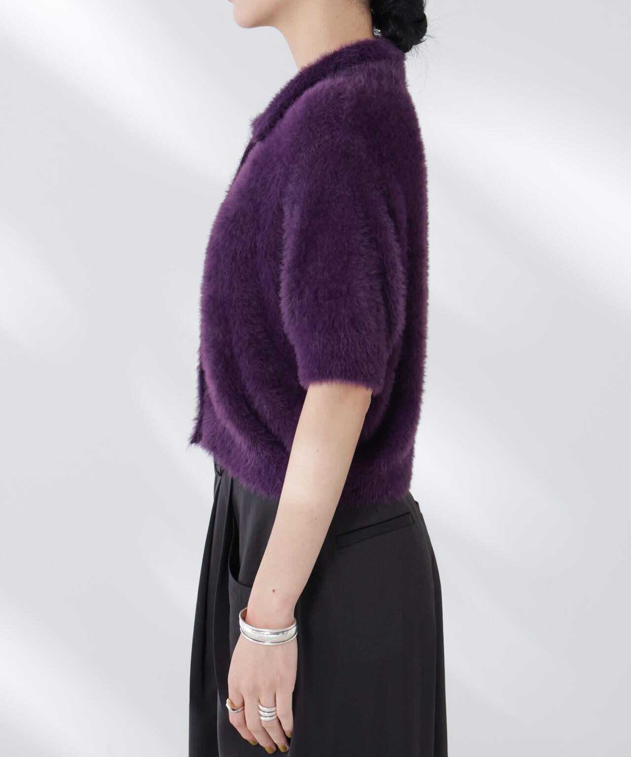 BAUM UND PFERDGARTEN/Furry Knit カーディガン 6715222056