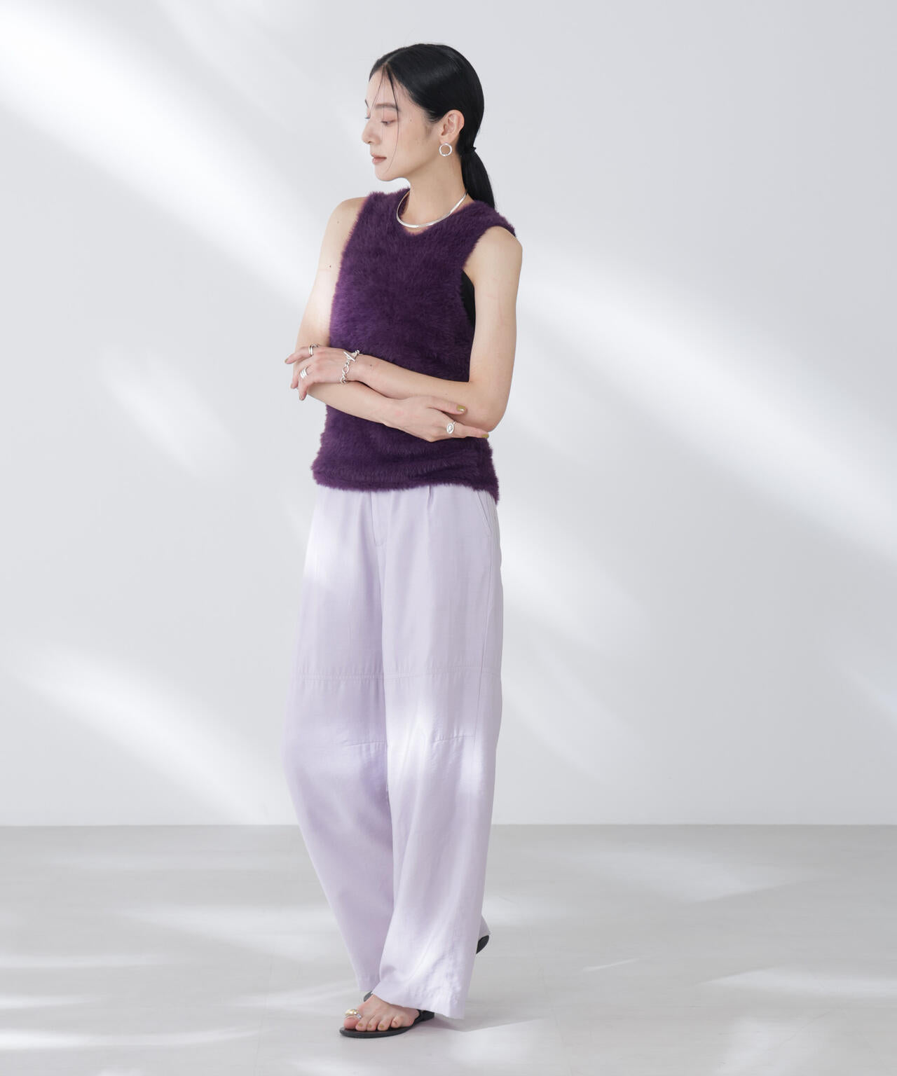 BAUM UND PFERDGARTEN/Furry Knit ベスト 6715222057