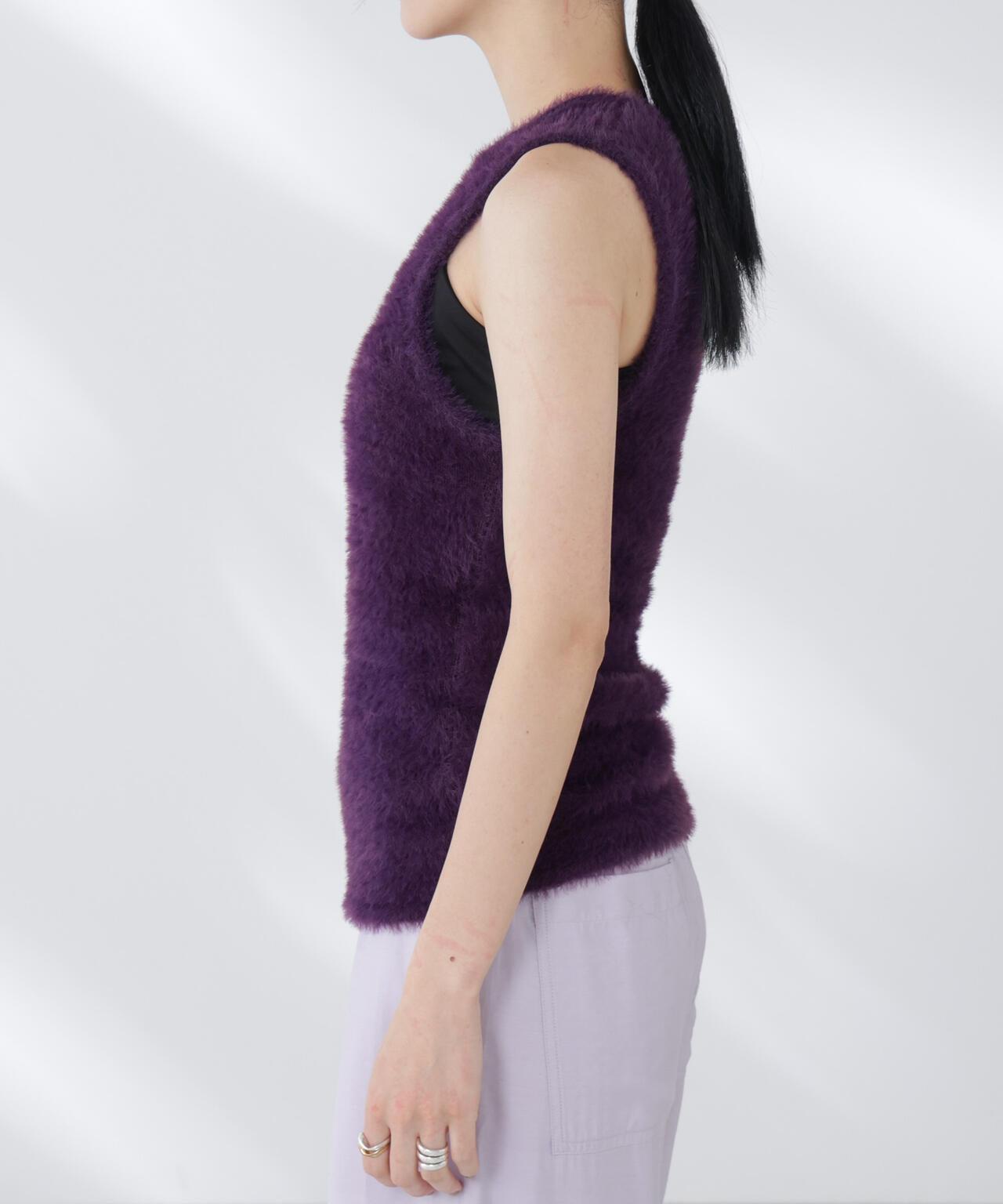 BAUM UND PFERDGARTEN/Furry Knit ベスト 6715222057