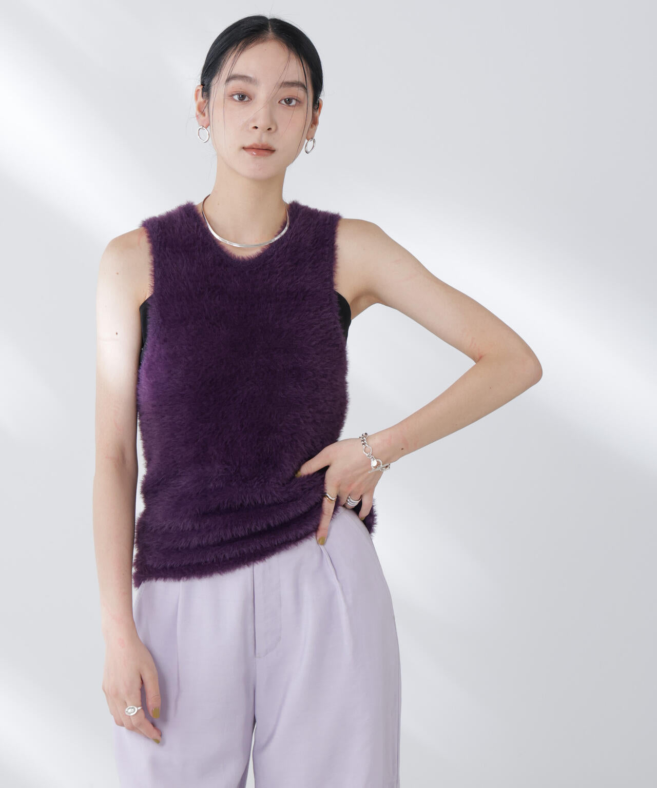 BAUM UND PFERDGARTEN/Furry Knit ベスト 6715222057