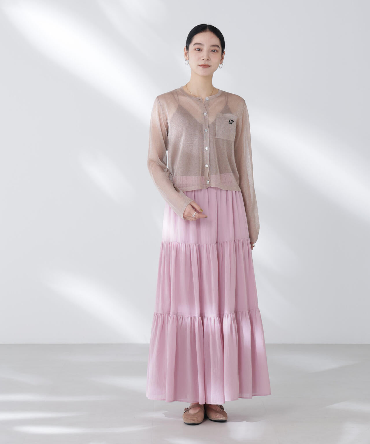 BAUM UND PFERDGARTEN/Glitter Knit カーディガン 6715222058
